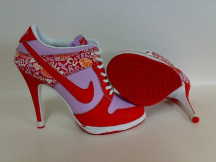 (image for) Nike Dunk SB Low Women\'s Heels white/red/lightslateblue