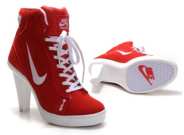 (image for) Nike Swoosh High Heels white/red