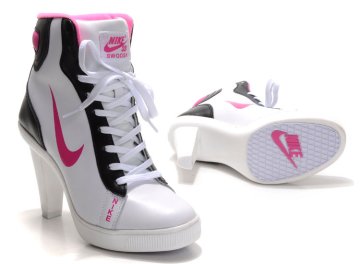 (image for) Nike Swoosh High Heels black/white/deeppink