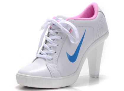 (image for) Women\'s Nike Dunk Low Heels white/blue/deeppink