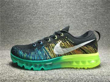 (image for) Nike Flyknit Air Max Black/lawngreen/darkturquoise