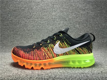 (image for) Nike Flyknit Air Max Alien black/orangered/lawngreen