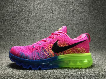 (image for) Nike Flyknit Air Max Neon Pink/Blue/Black