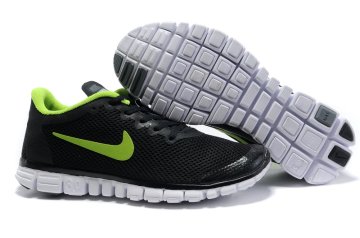 (image for) Nike Free 3.0 V2 Shoes white/black/lawngreen