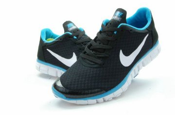 (image for) Nike Free 3.0 V2 Shoes white/Navy/deepskyblue