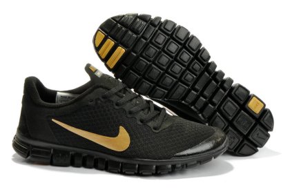 (image for) Nike Free 3.0 V2 Shoes black/gold