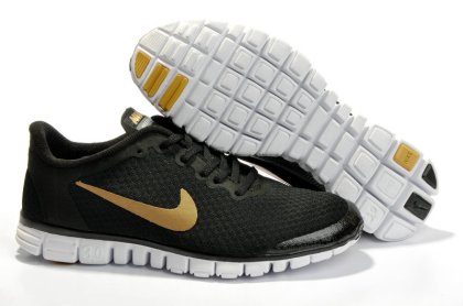 (image for) Nike Free 3.0 V2 Shoes white/black/gold