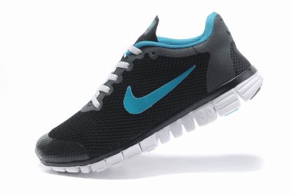 (image for) Nike Free 3.0 V2 Womens white/black/deepskyblue