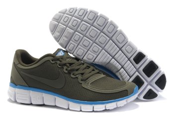 (image for) Nike Free 5.0 white/darkolivegreen/deepskyblue
