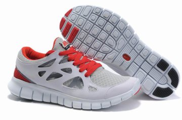 (image for) Free Run 2 Shoes white/gray/red