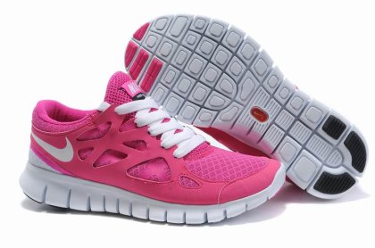 (image for) Free Run 2 Shoes white/deeppink