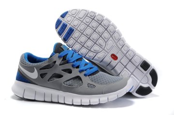 (image for) Free Run 2 Shoes white/gray/blue
