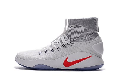 (image for) Nike Hyperdunk 2016 Flyknit White/Bright Crimson/Dark Obsidian