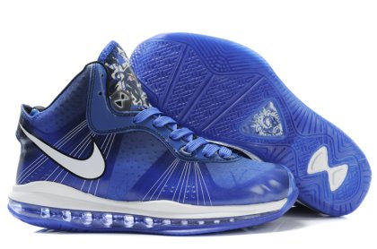 (image for) Nike Lebron 8 V2 black/white/blue