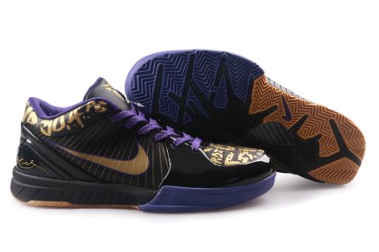 (image for) Nike Kobe 4 black/golden/Blue purple