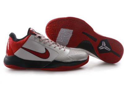 (image for) Nike Kobe V Shoes black/white/red