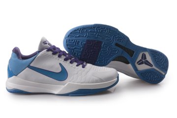 (image for) Nike Kobe V Shoes white/blueviolet/dodgerblue