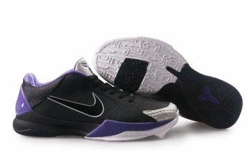(image for) Nike Kobe V Shoes black/white/blueviolet