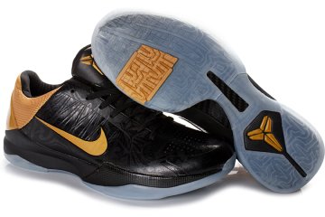 (image for) Nike Kobe V Shoes black/white/golden