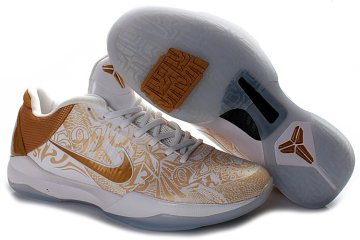 (image for) Nike Kobe V Shoes white/chocolate