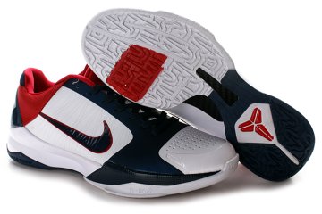 (image for) Nike Kobe V Shoes white/Navy/red
