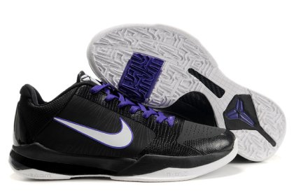 (image for) Nike Kobe V Shoes black/white/Deep blue II