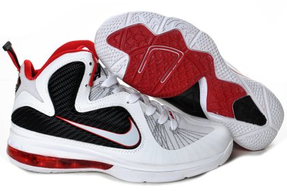 (image for) Nike Lebron 9 white/black/red