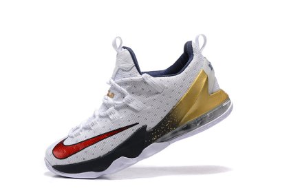 (image for) LeBron XIII Low White/Navy/Golden
