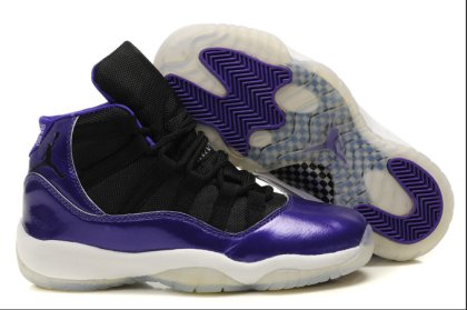 (image for) Air Jordan 11 Women\'s Shoes white/black/blueviolet