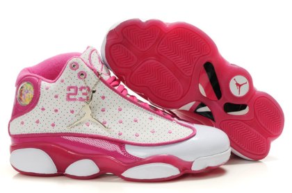 (image for) Air Jordan 13 Women Shoes white/deeppink