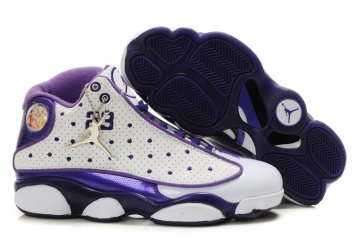 (image for) Air Jordan 13 Women Shoes white/blueviolet/Navy