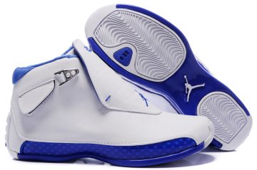 (image for) Womens Air Jordan 18 white/blue