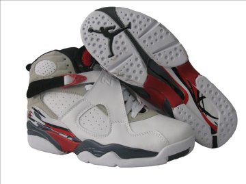 (image for) Womens Air Jordan 8 Retro black/white/gray