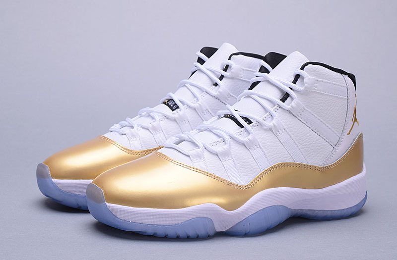 jordan 11 black and gold mens