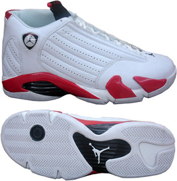 (image for) Jordan 14 Shoes black/white/red