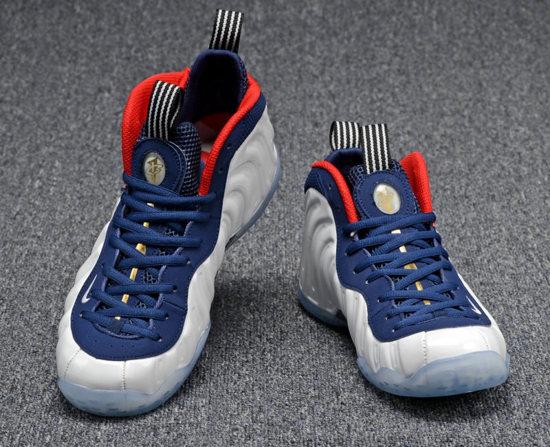 white blue red foams