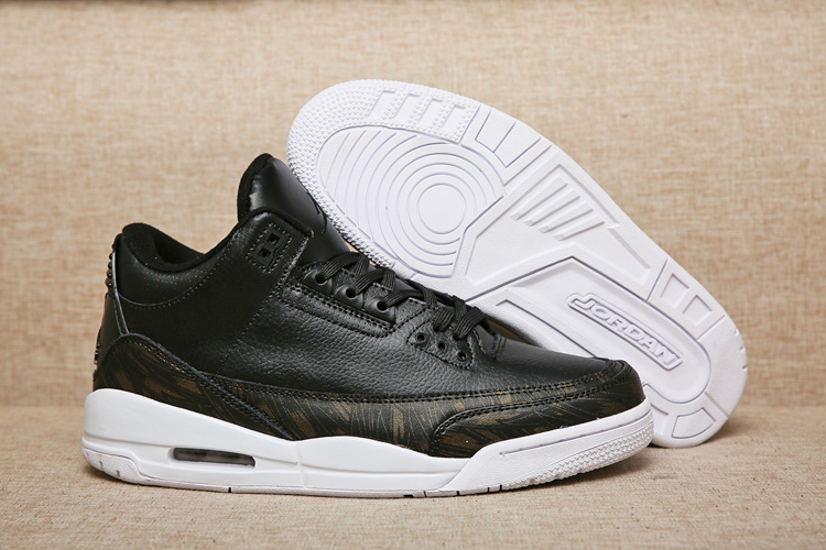 jordan retro 3 black gold